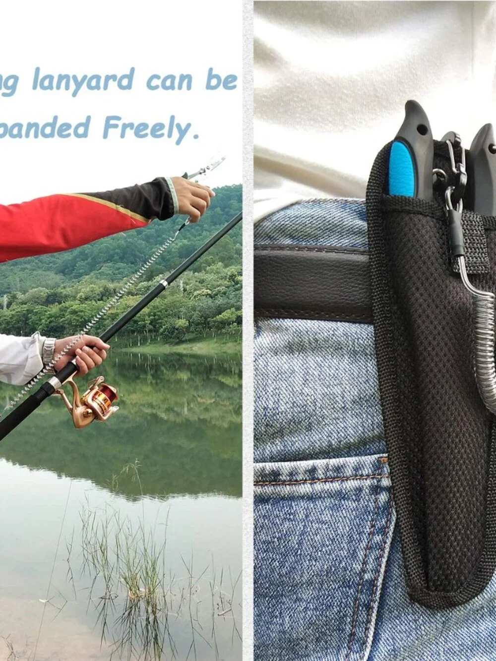 Fishing Pliers Stainless Steel Long Nose Hook Remover with Sheath and Lanyard fo